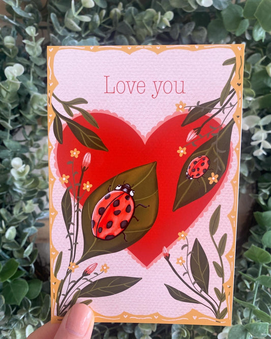 Love Bug Postcard Print