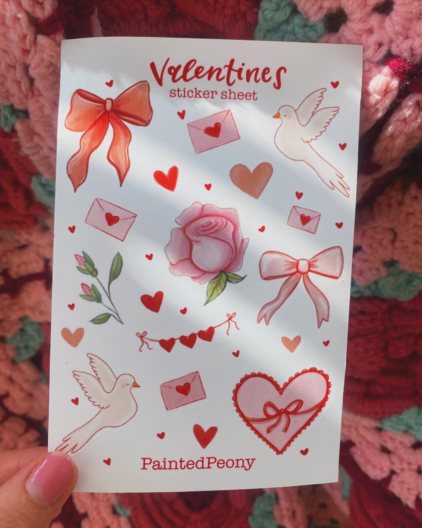 Valentines Sticker Sheet