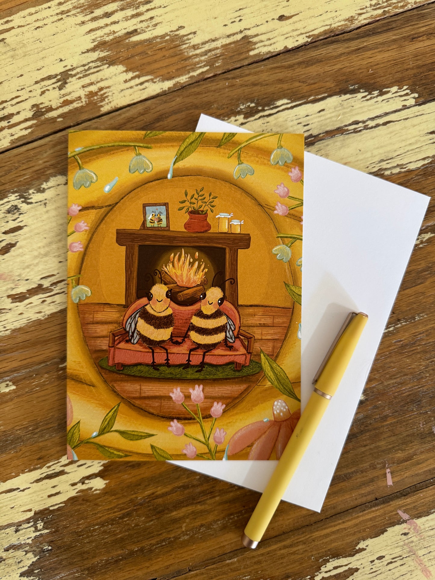 Bees in Love Card