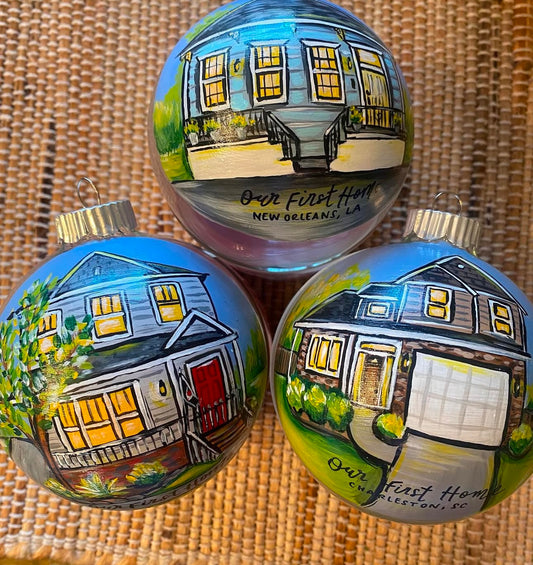 Custom House Portrait Ornament