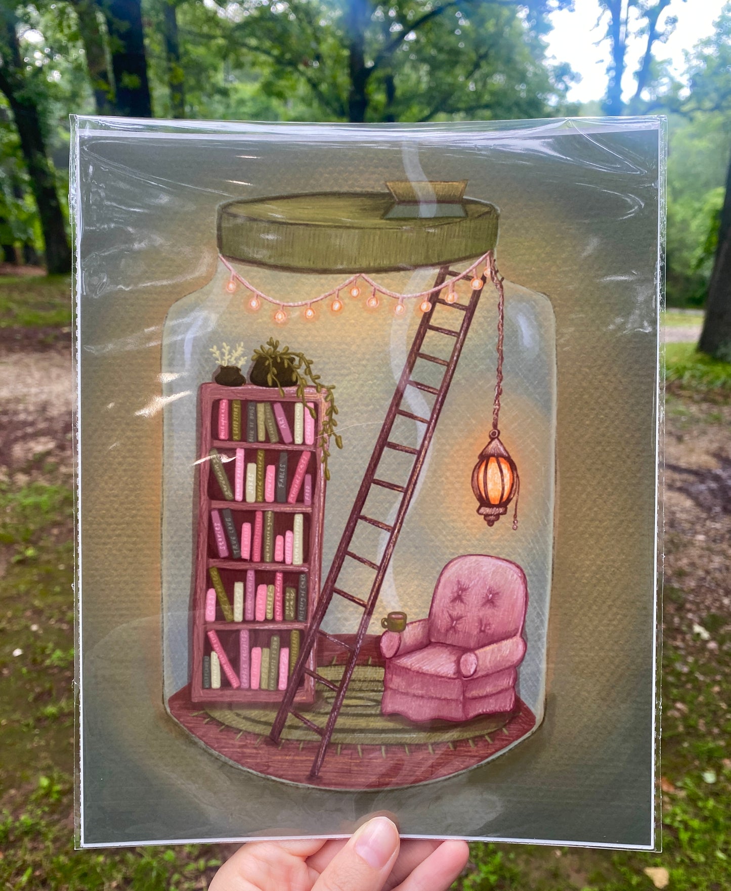 Book Jar 8x10 Art Print