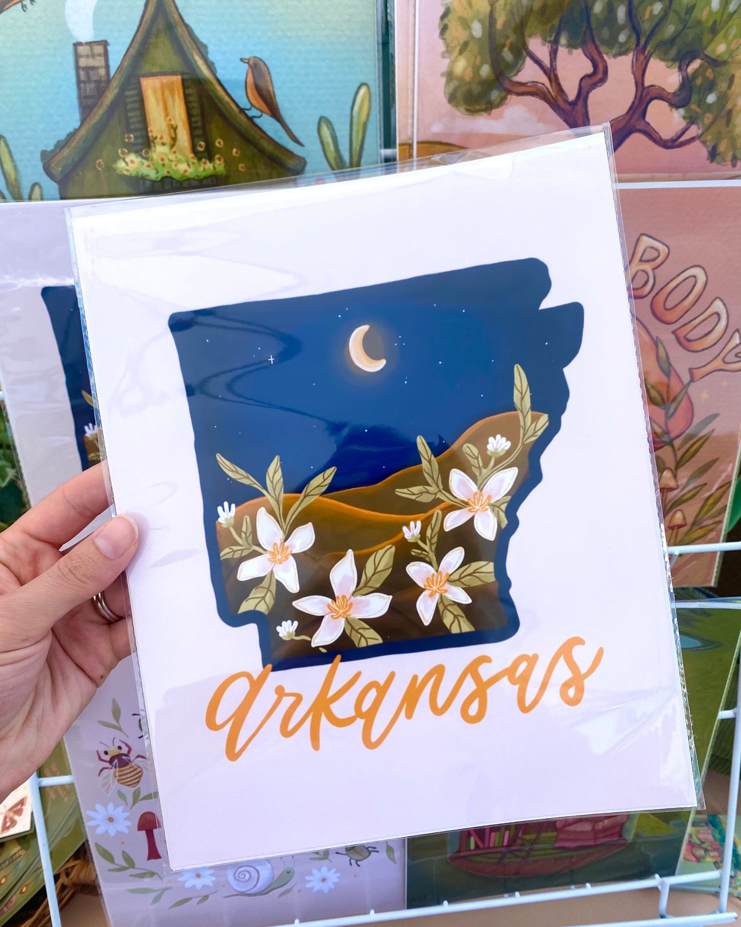 Night Arkansas 8x10 Art Print