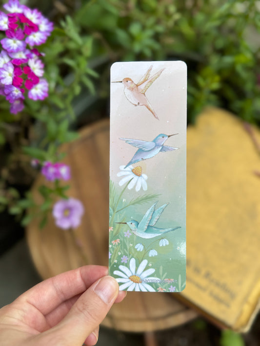 Hummingbirds in the Garden Bookmark