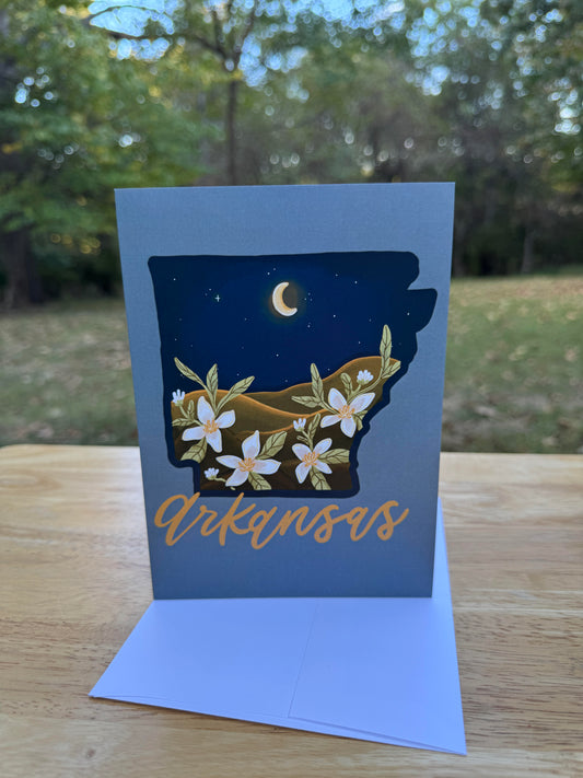 Arkansas Night Greeting Card