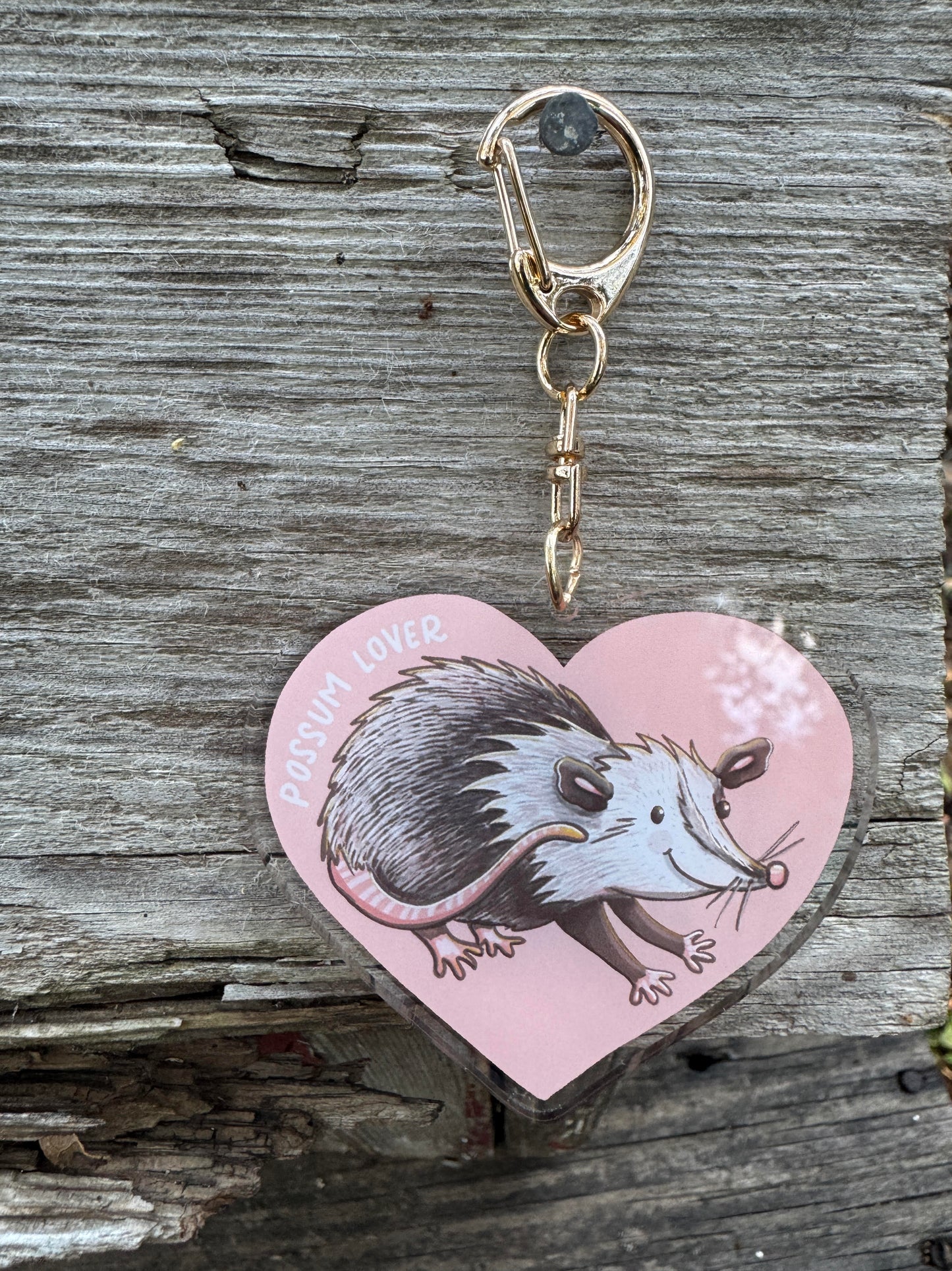 Possum Lover Keychain