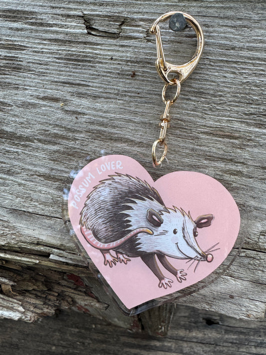 Possum Lover Keychain