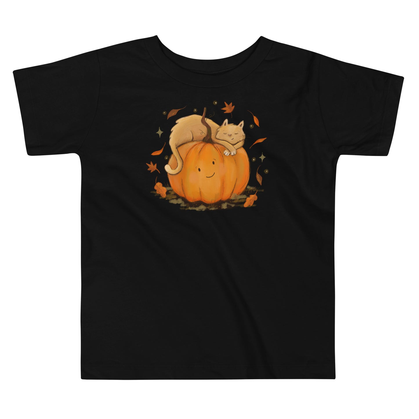 Toddler Cat and Pumpkin Snuggle Shirt