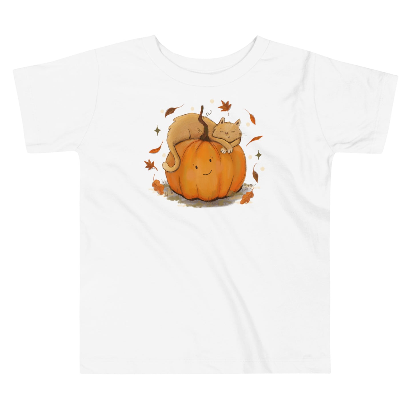 Toddler Cat and Pumpkin Snuggle Shirt