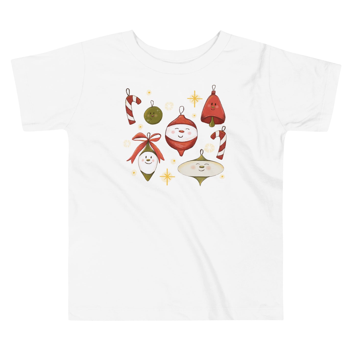 Toddler Happy Vintage Ornaments Tee