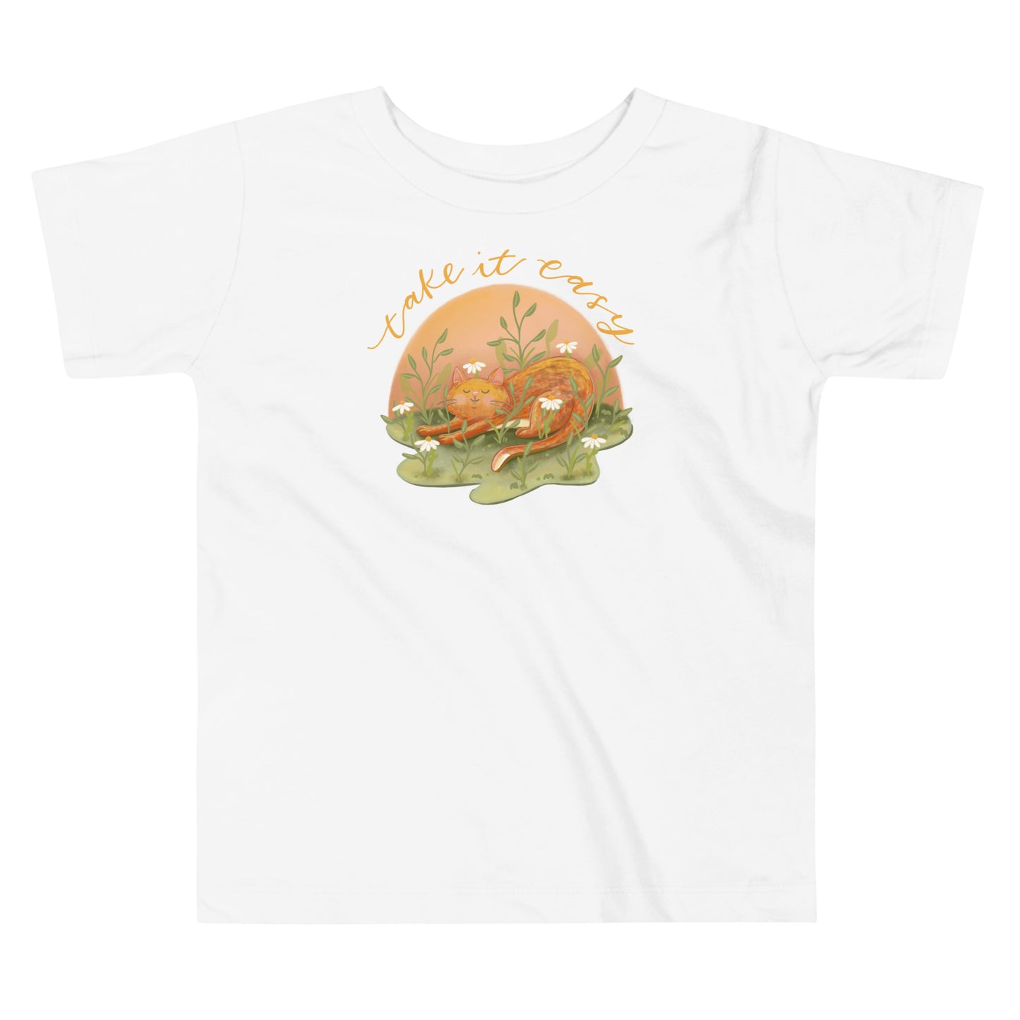 Toddler Take it Easy Cat Tee