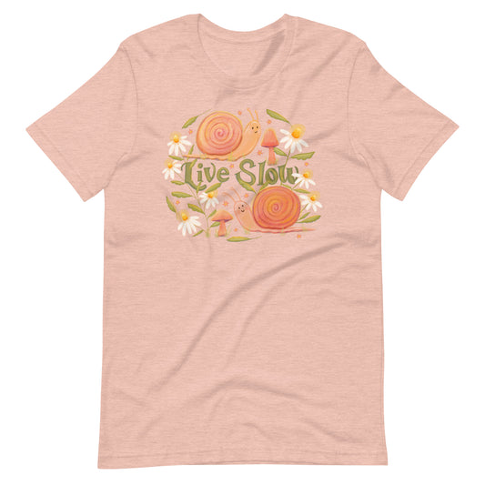 Live Slow Snail t-shirt