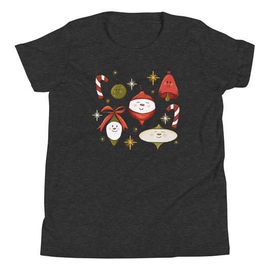 Youth Happy Vintage Ornament T-Shirt