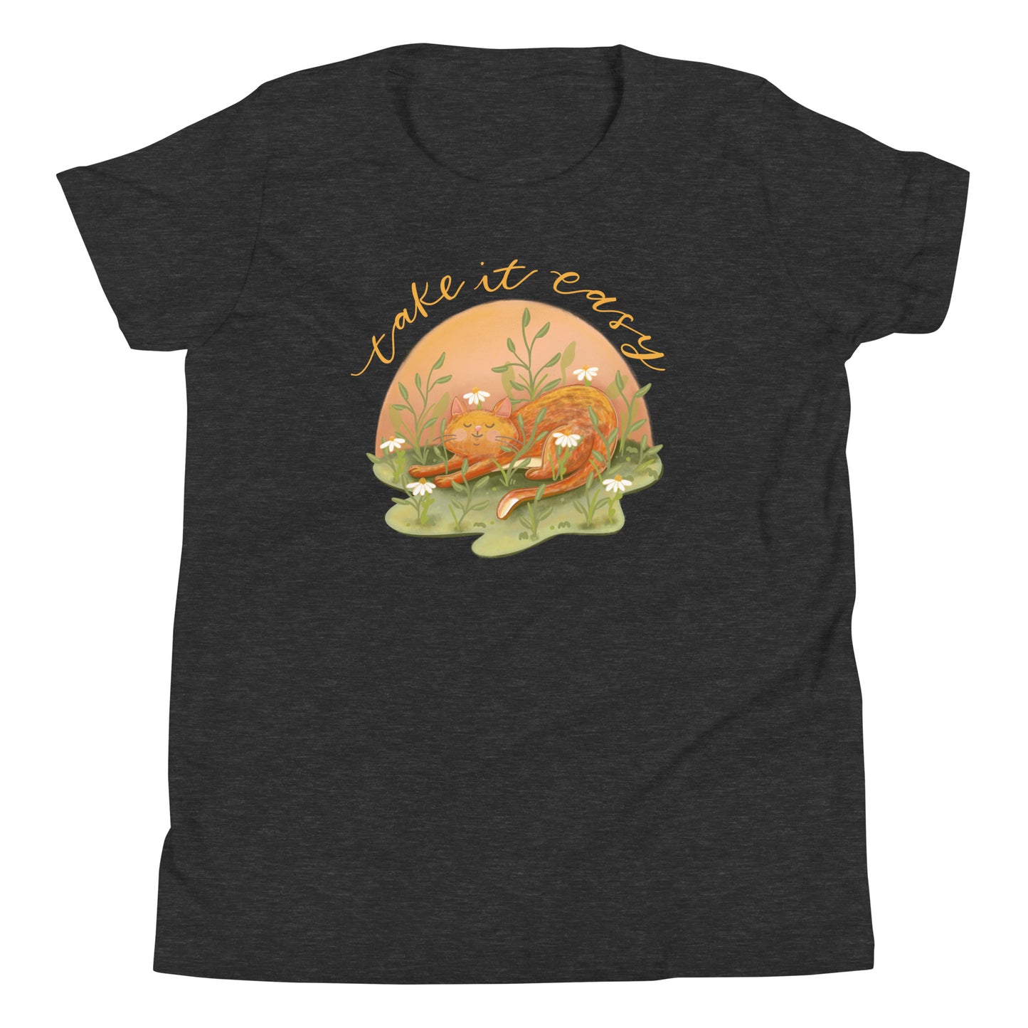 Youth Take it Easy Cat T-Shirt