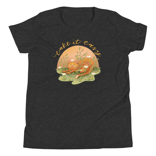 Youth Take it Easy Cat T-Shirt