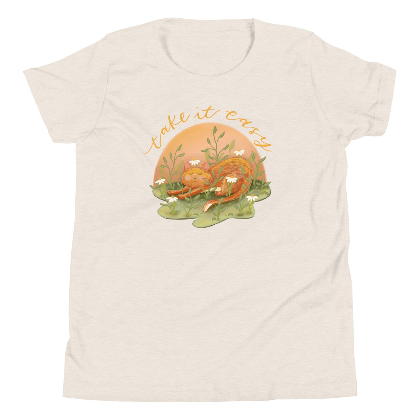Youth Take it Easy Cat T-Shirt
