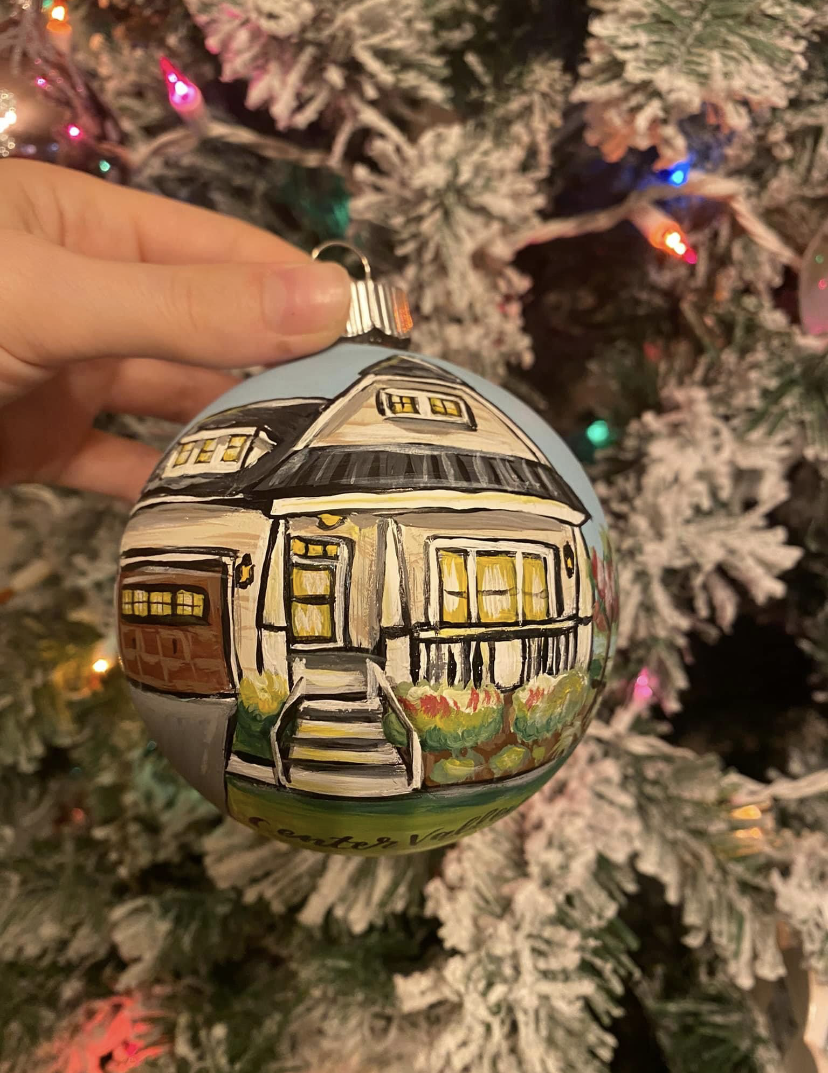 Custom House Portrait Ornament