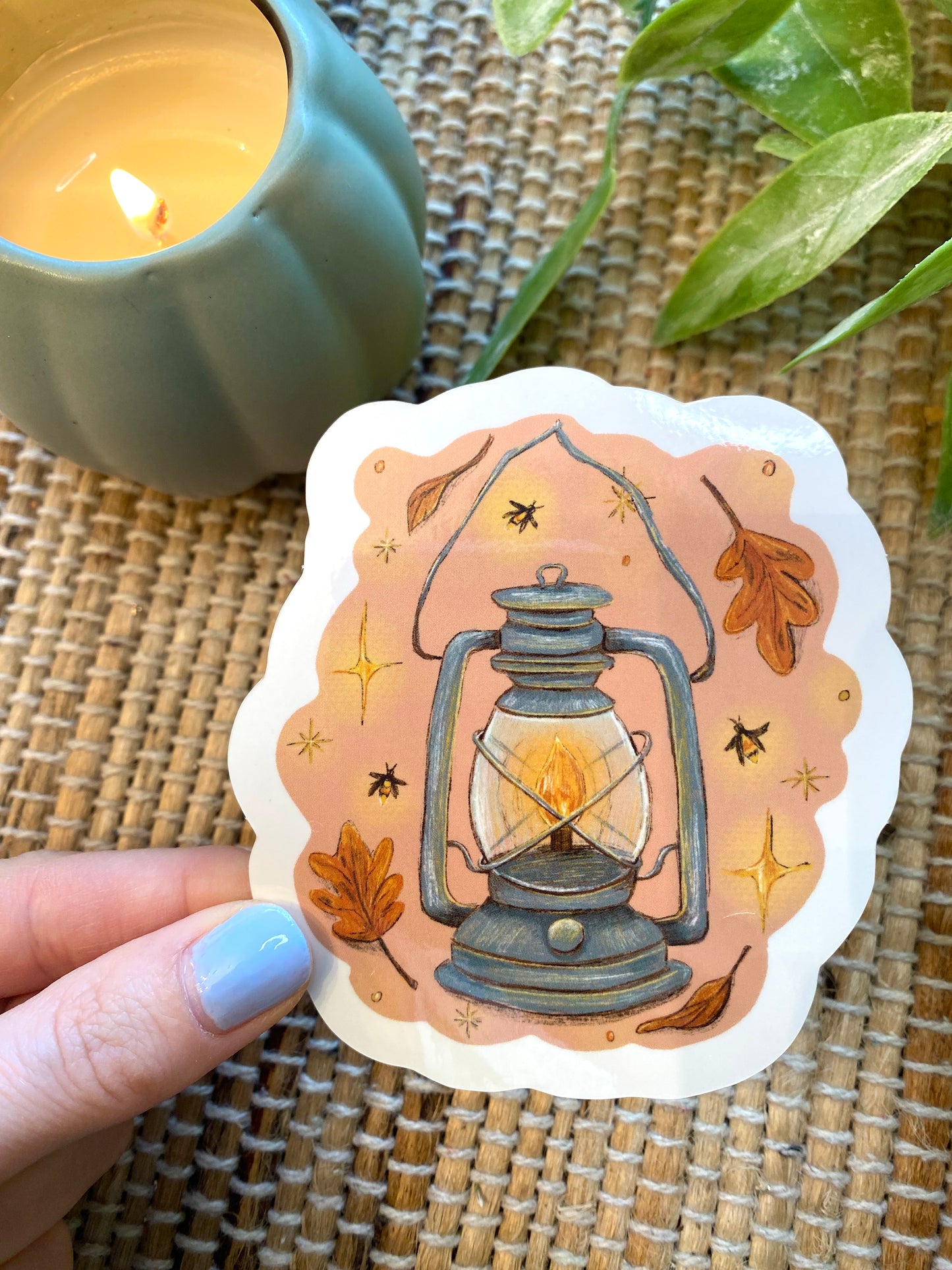 Cozy Lantern Vinyl Sticker