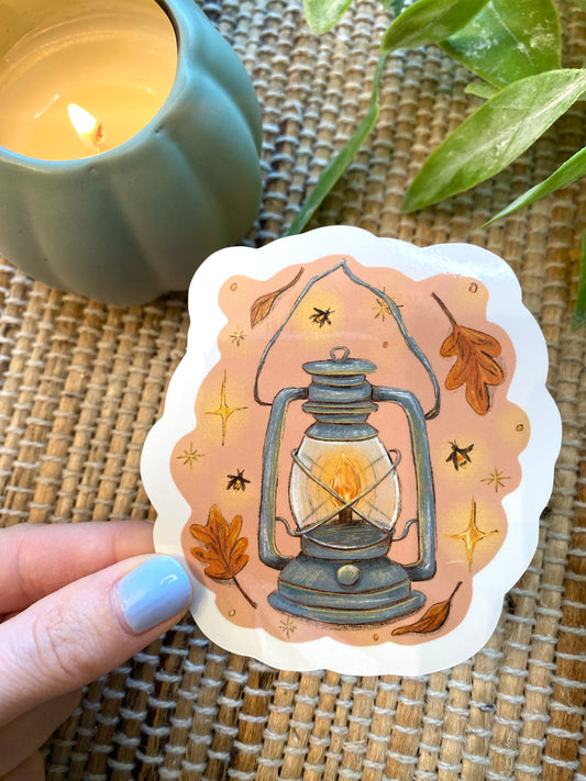 Cozy Lantern Vinyl Sticker