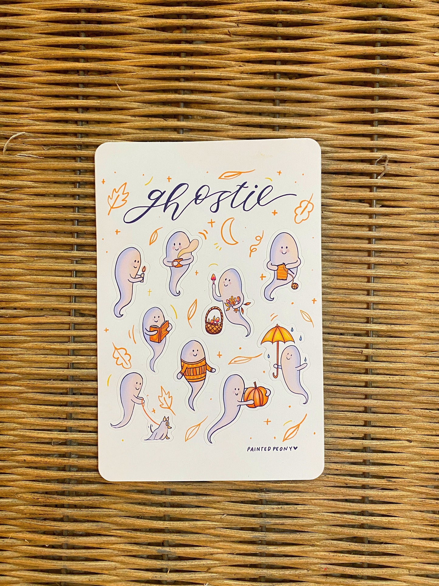 Ghostie Halloween Sticker Sheet