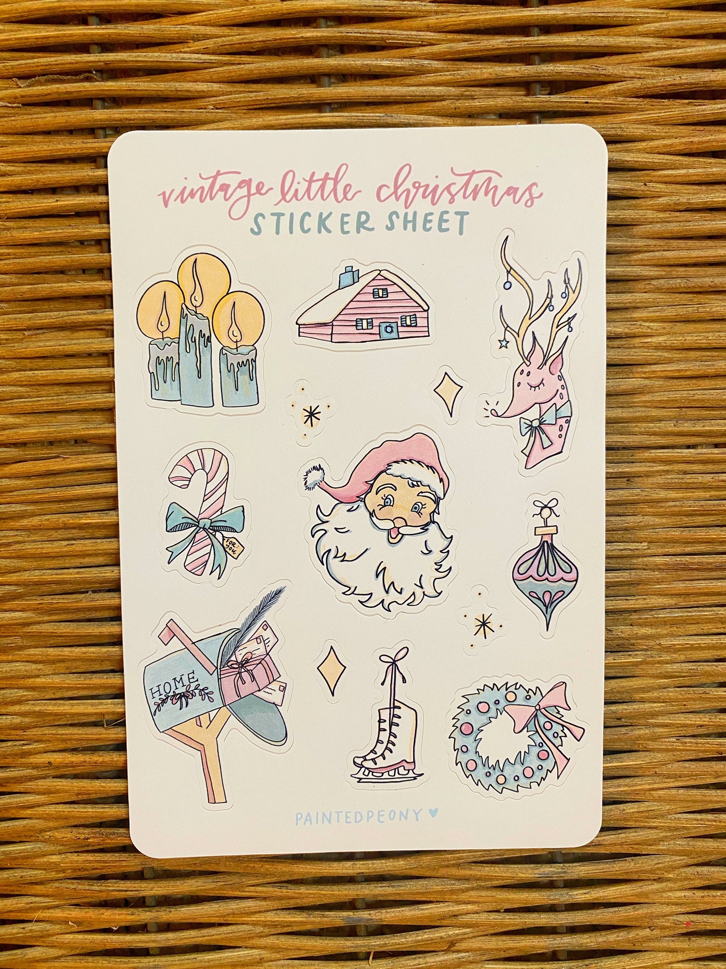 Vintage Little Christmas Sticker Sheet