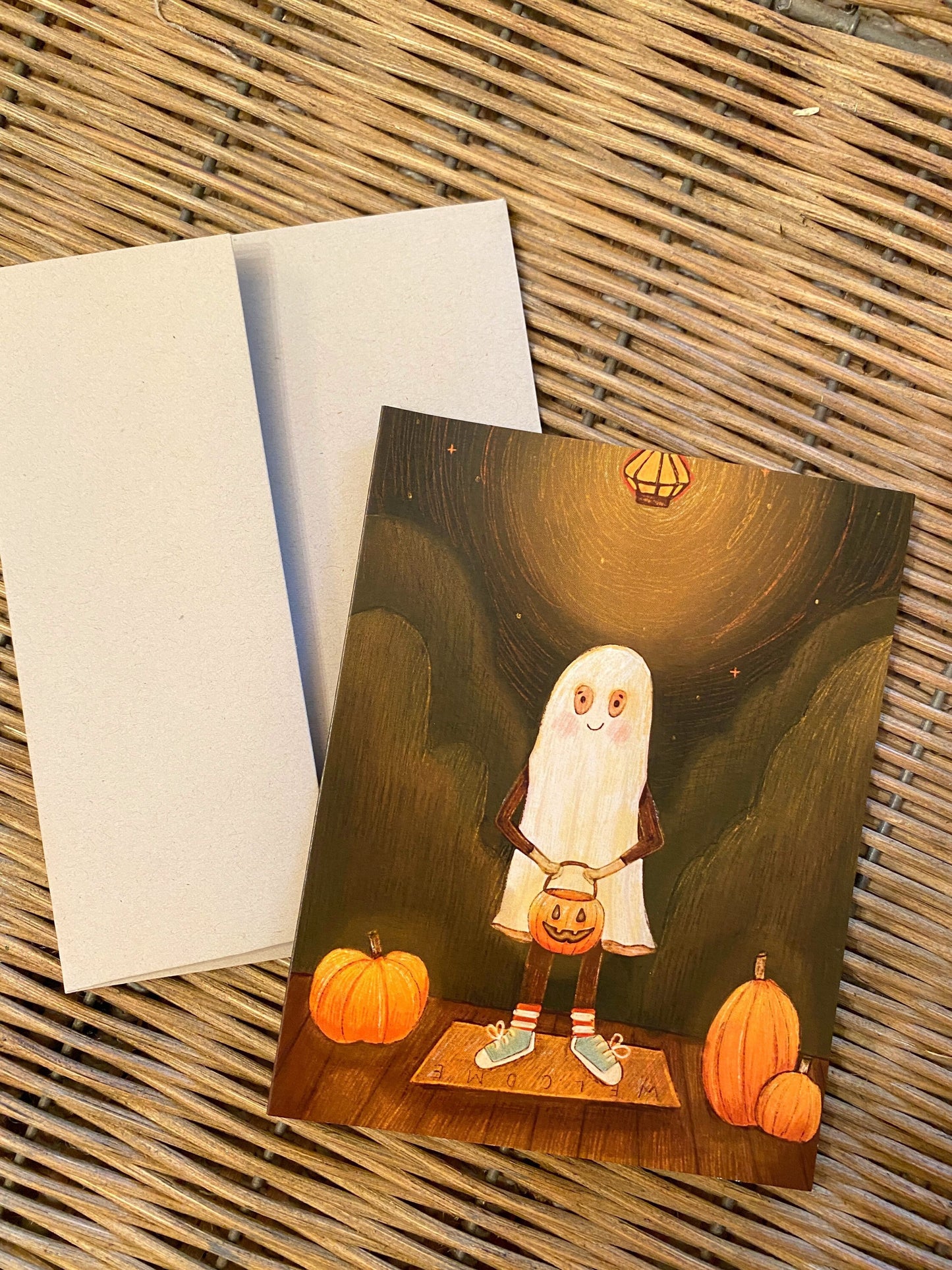 Ghost blank inside Card ~ Halloween card