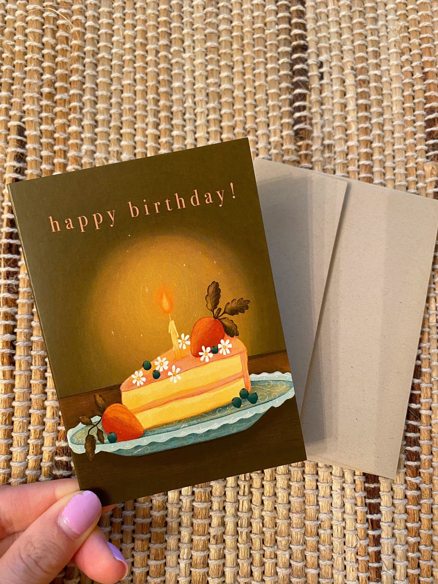 Cake Birthday Card ~ Blank inside