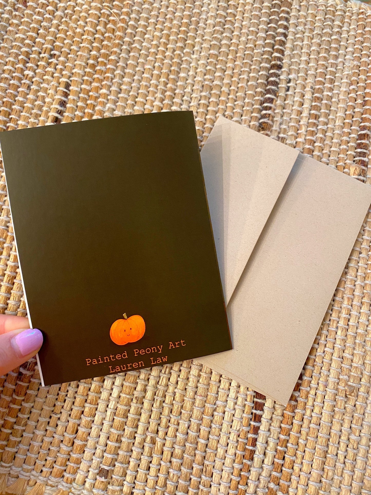 Ghost blank inside Card ~ Halloween card