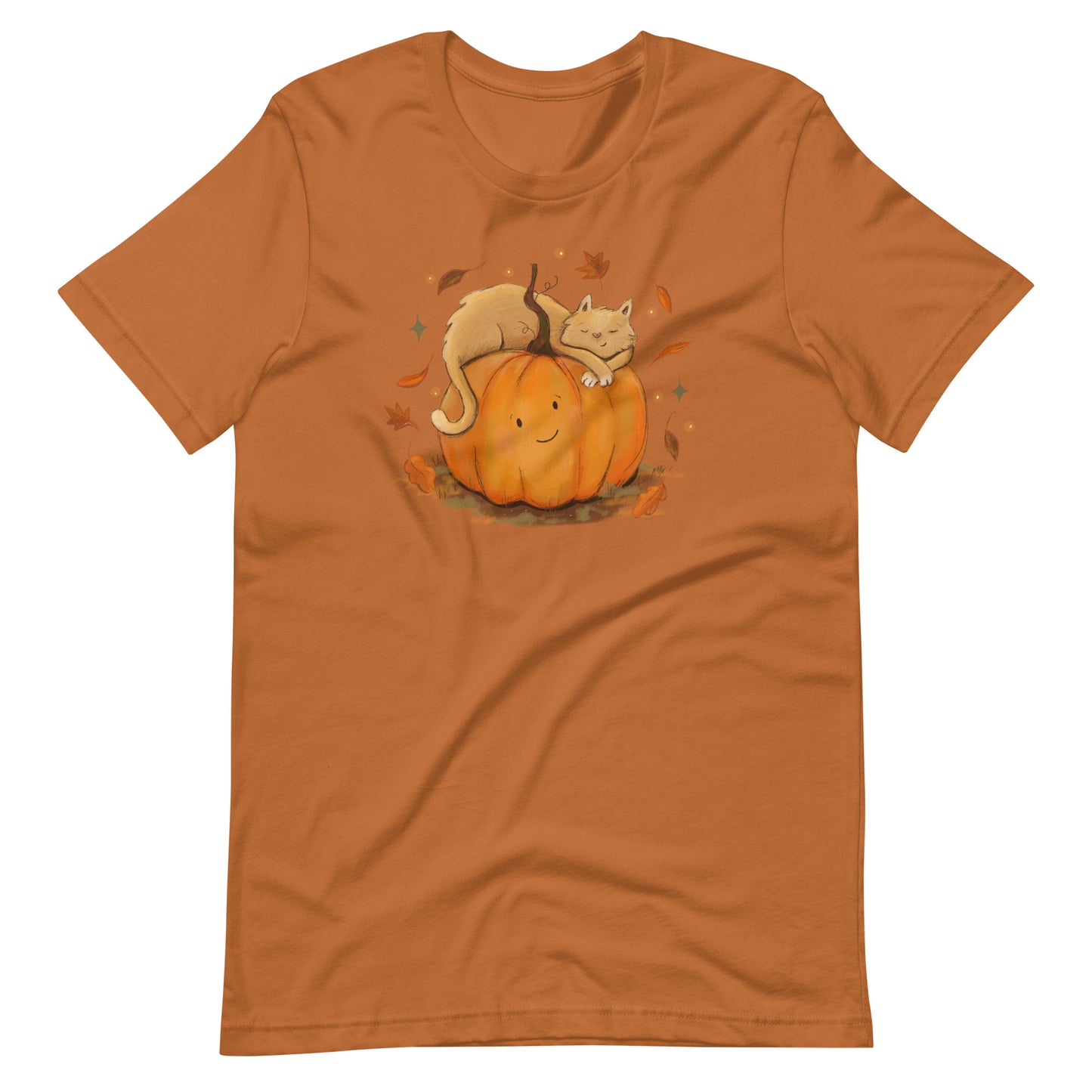 Cat and Pumpkin Snuggle Shirt