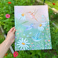 Hummingbirds in the Garden Art Print