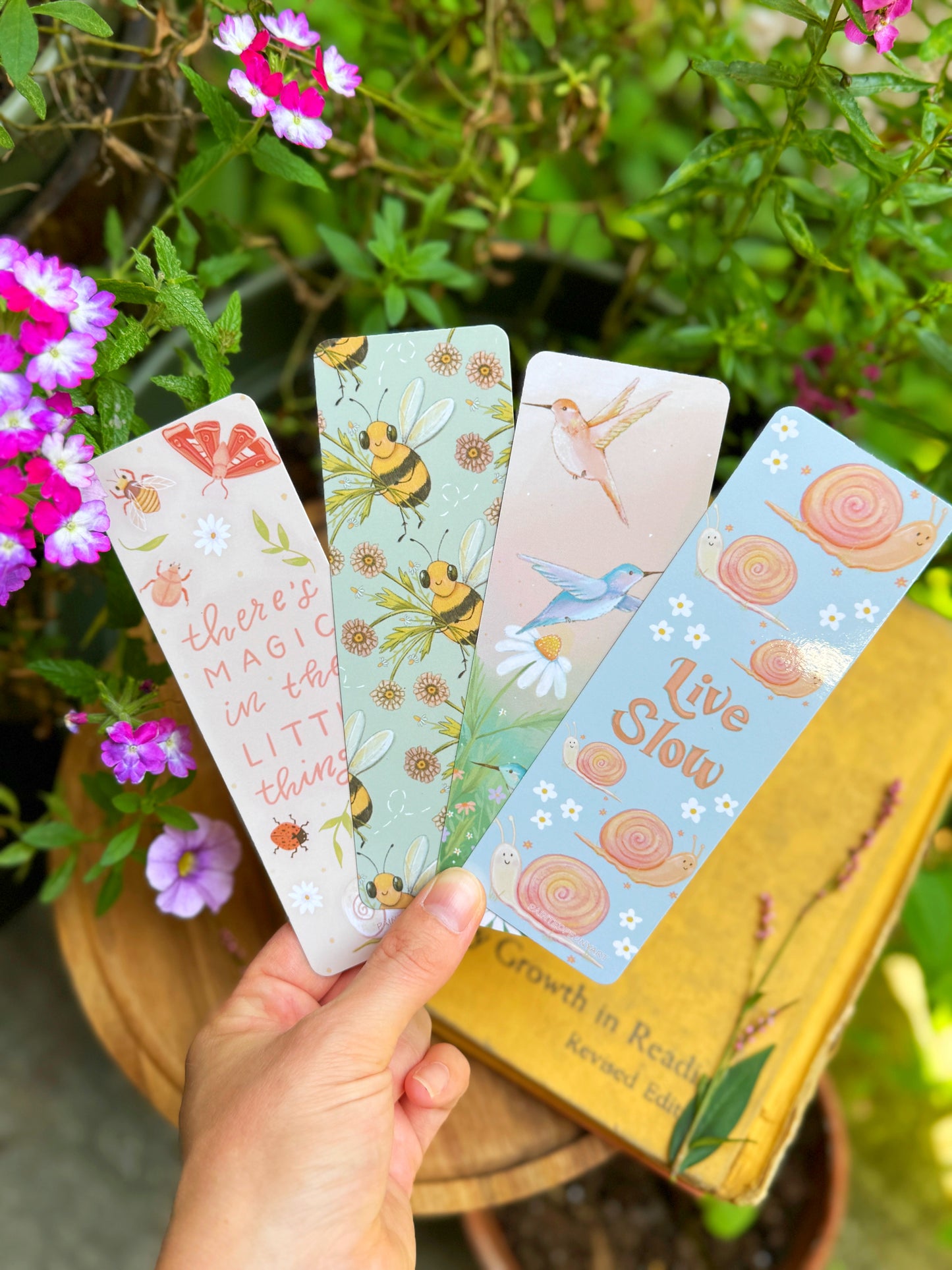 Hummingbirds in the Garden Bookmark