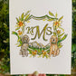 Custom Watercolor Wedding Crest