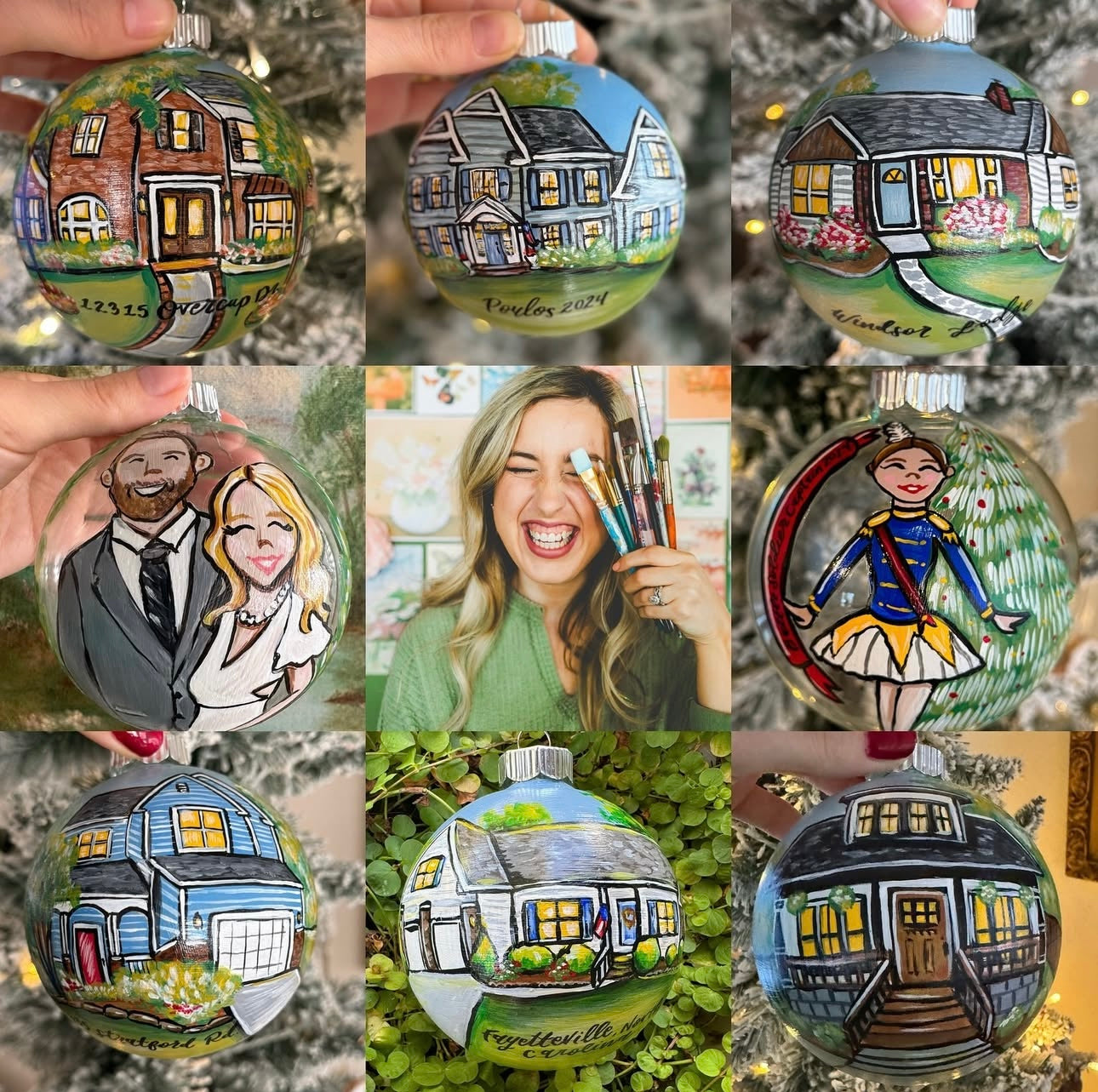 Custom House Portrait Ornament