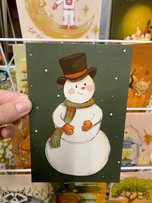 Snowman Postcard