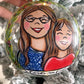 Couple/Family Portrait Hand painted Ornament