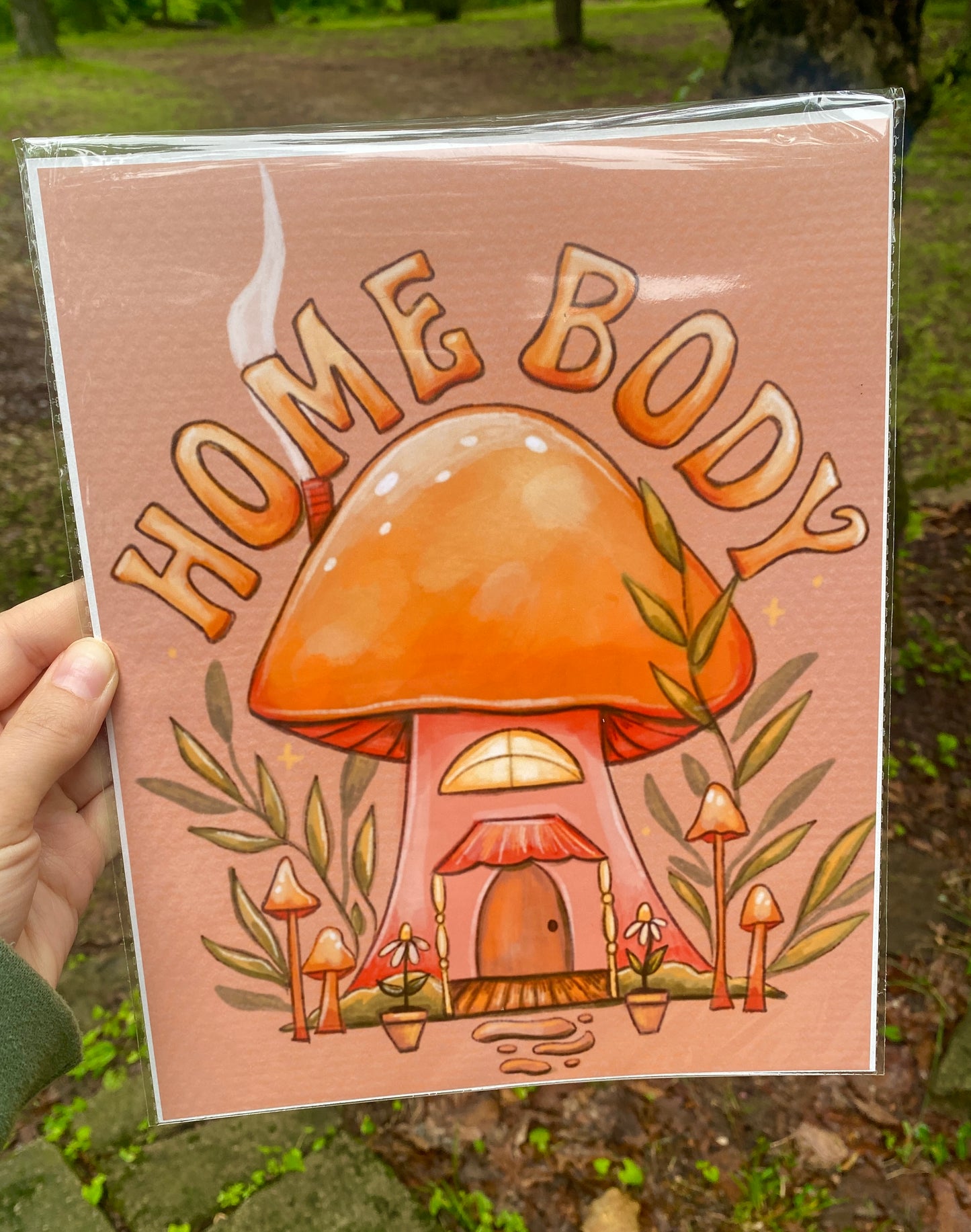 Homebody Mushroom 8x10 Art Print