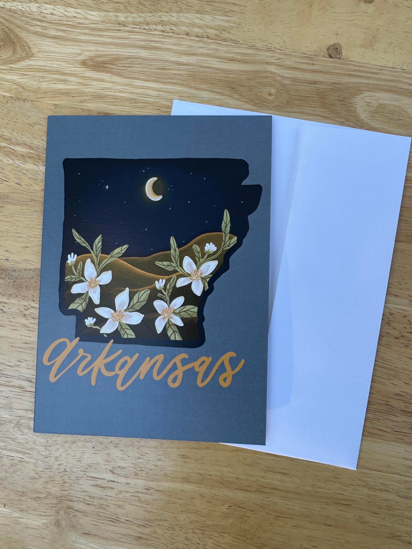 Arkansas Night Greeting Card