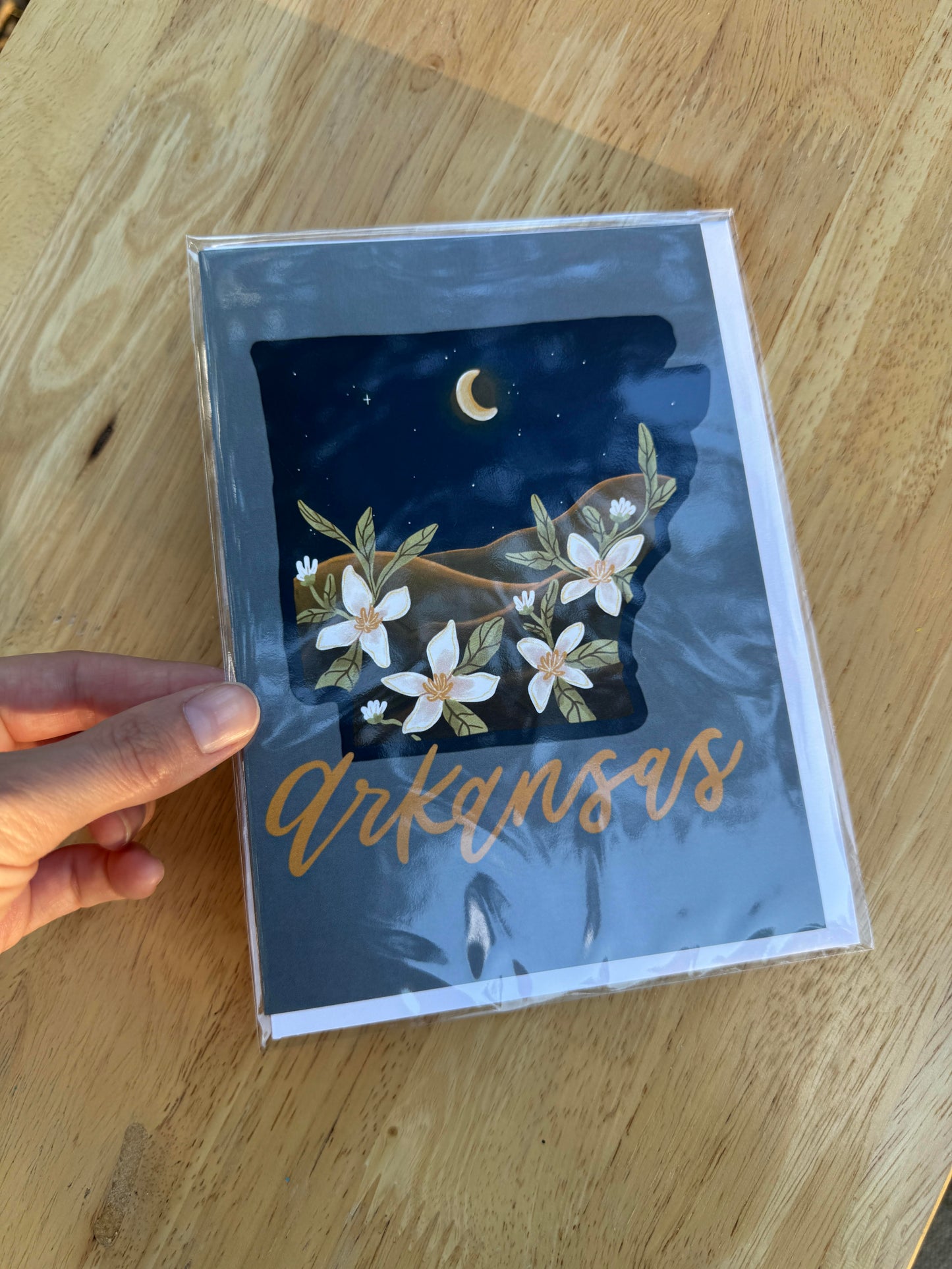 Arkansas Night Greeting Card