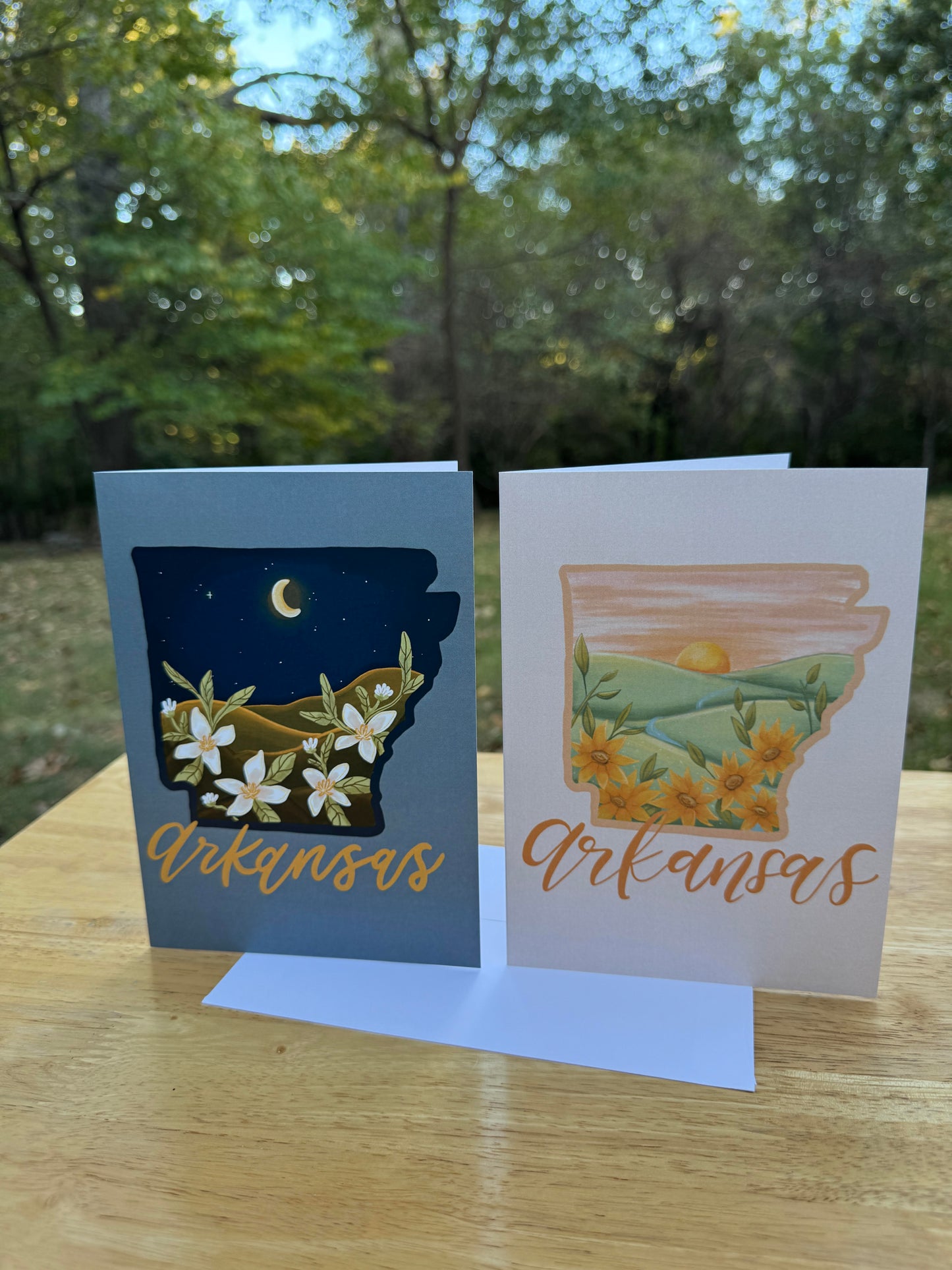 Arkansas Night Greeting Card