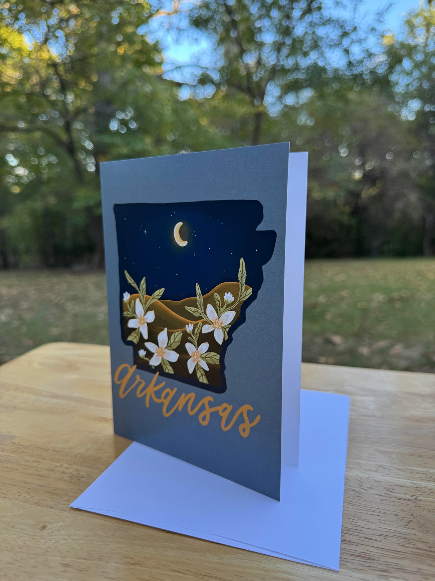 Arkansas Night Greeting Card