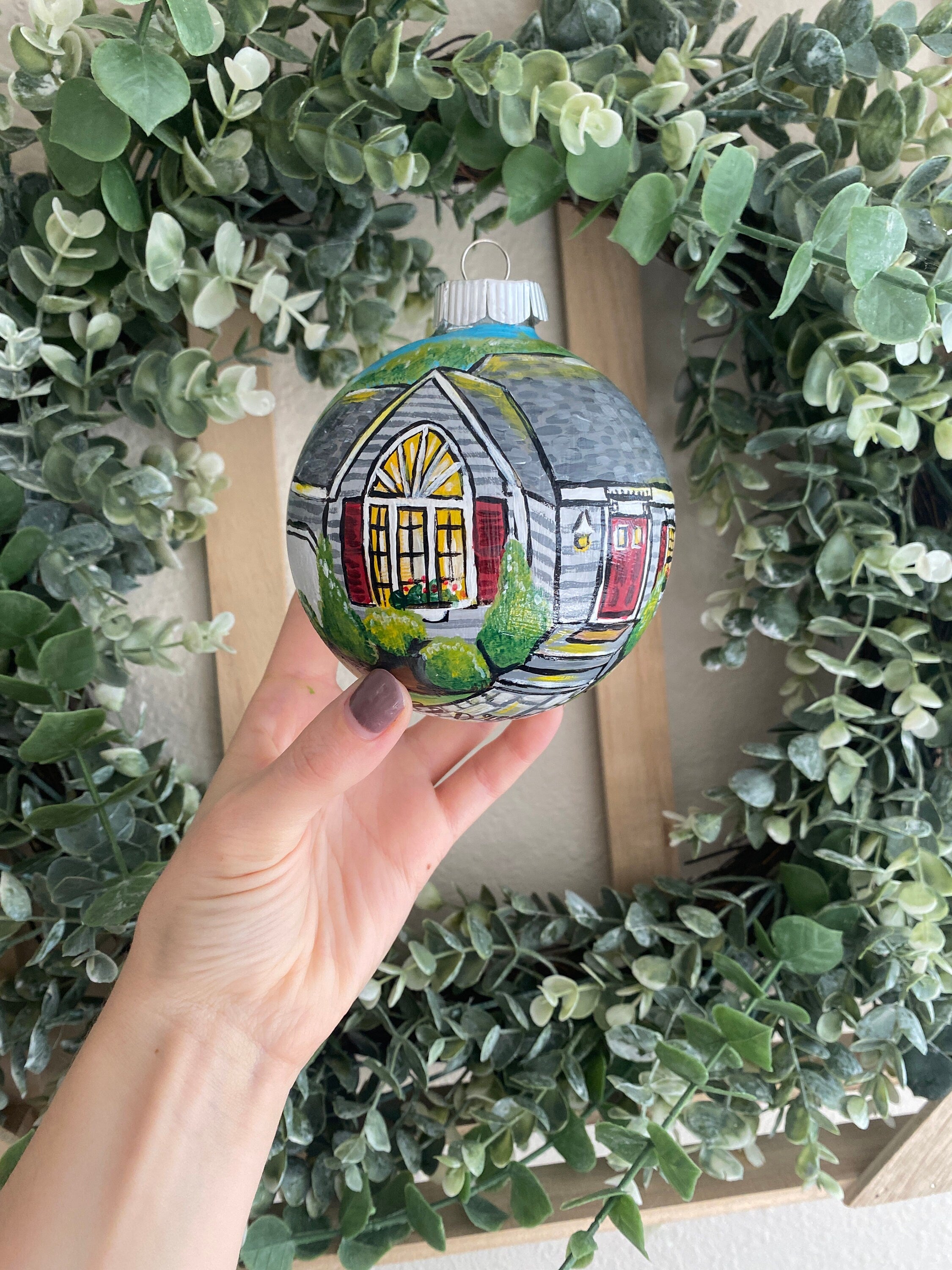 Custom Painted House Ornament House Portrait PREMIUM cheapest