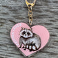 Raccoon Lover Keychain