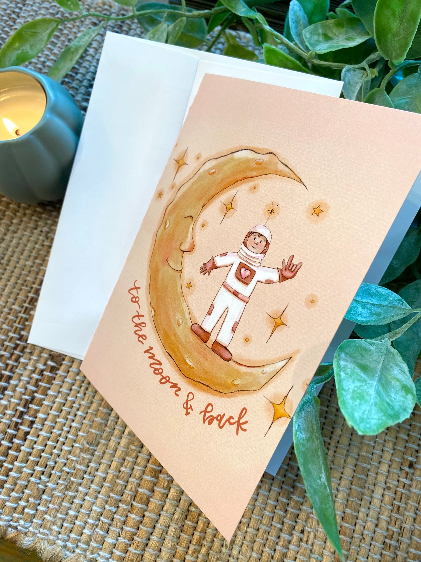 Love you to the Moon and Back Card