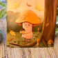 Mushroom and Acorn Art Print