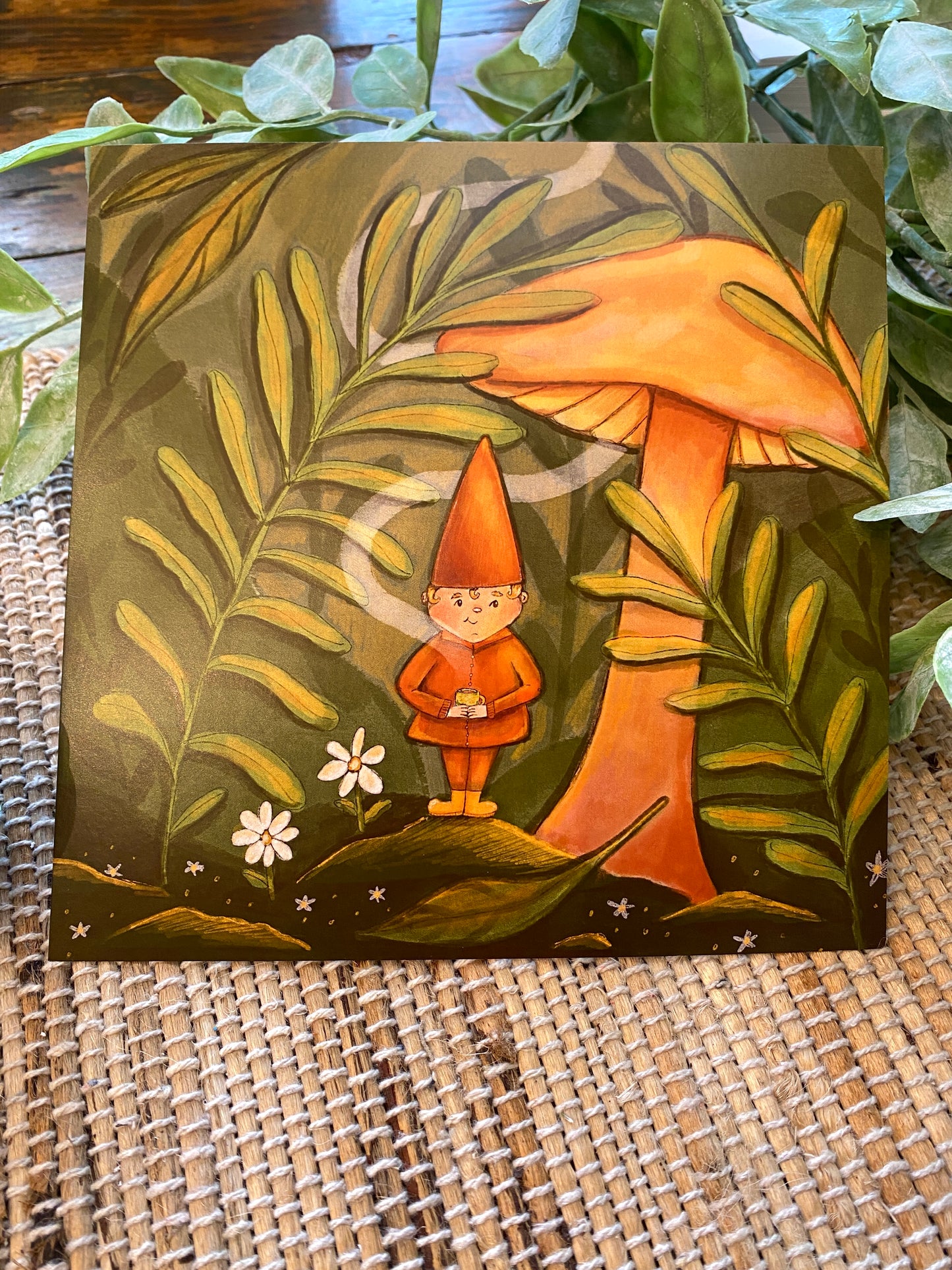 Coffee Gnome Art Print