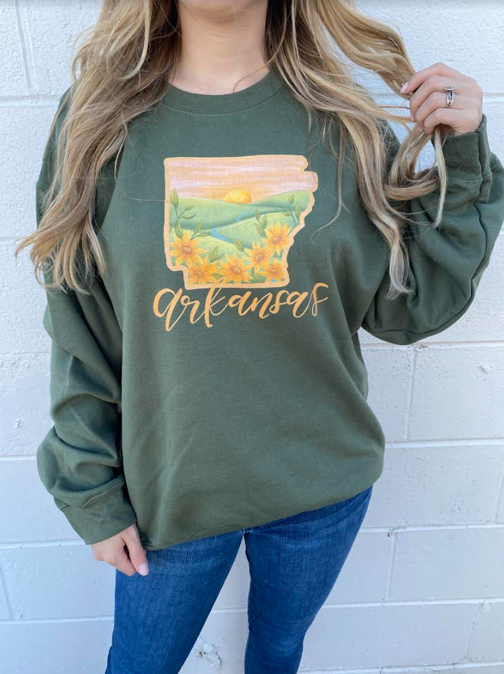 Green Arkansas Sweater