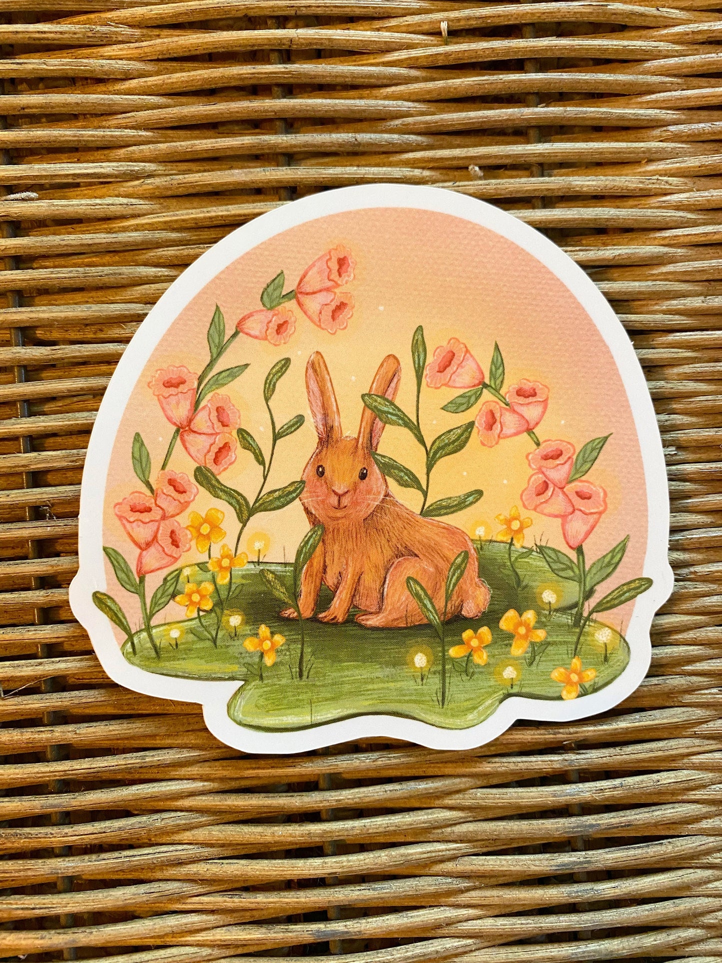 Cute Bunny Vinyl Sticker
