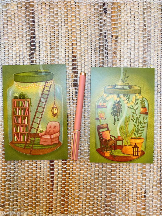 Set of Jar Postcards