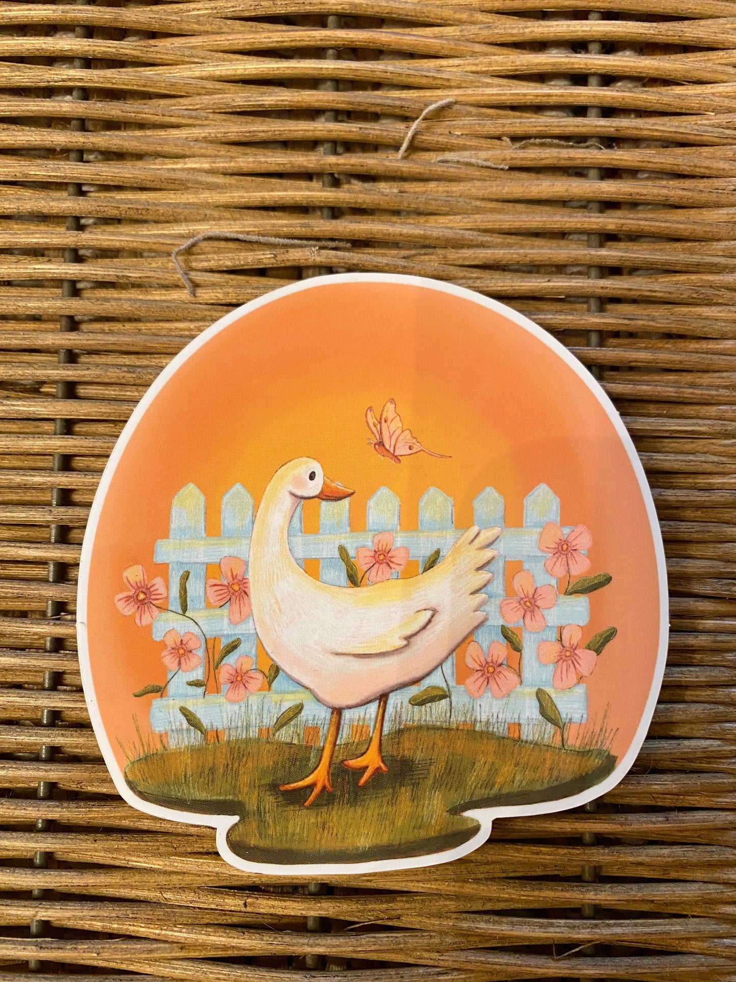 Cute Cottage-core Duck Vinyl Sticker