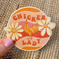 Chicken lady Waterproof vinyl sticker