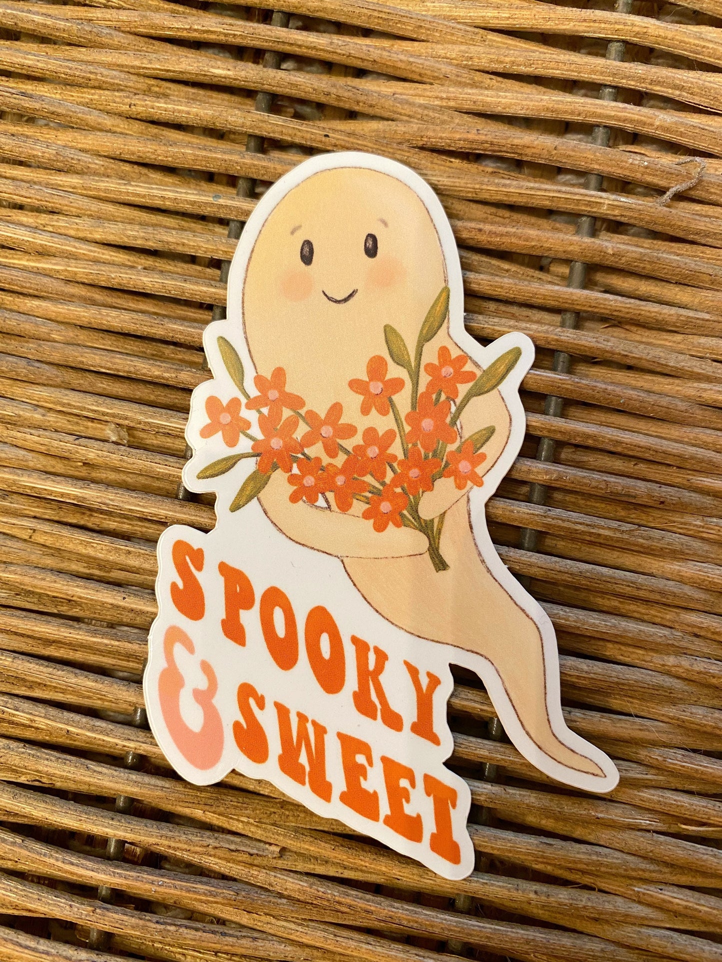 Spooky & Sweet Ghost Vinyl Sticker